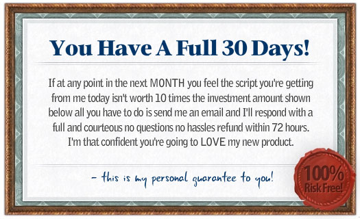 You Have A Full 30 Days!